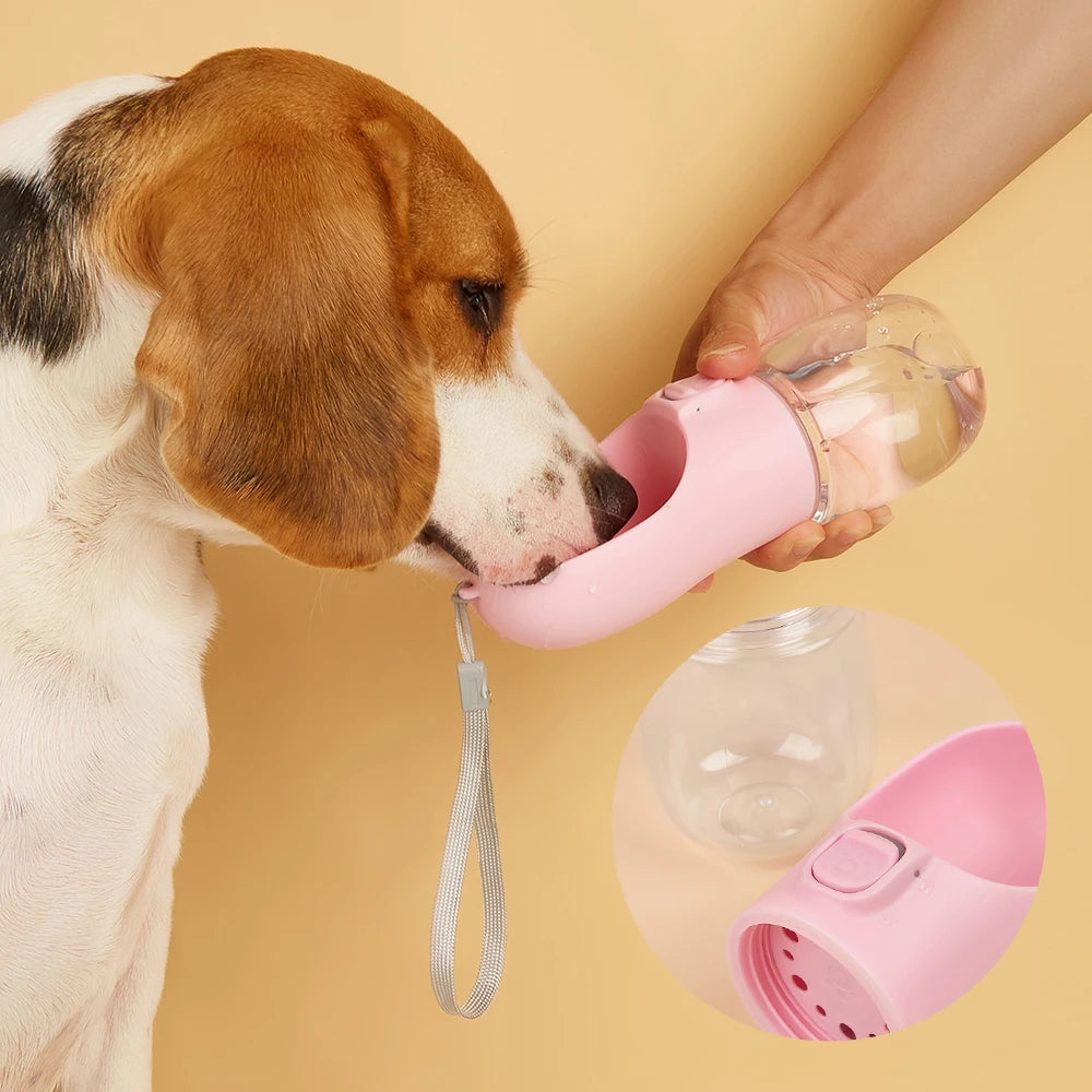 Botella de Agua Portátil para Perros y Gatos - Dispensador Antigoteo para Viajes y Paseos al Aire Libre