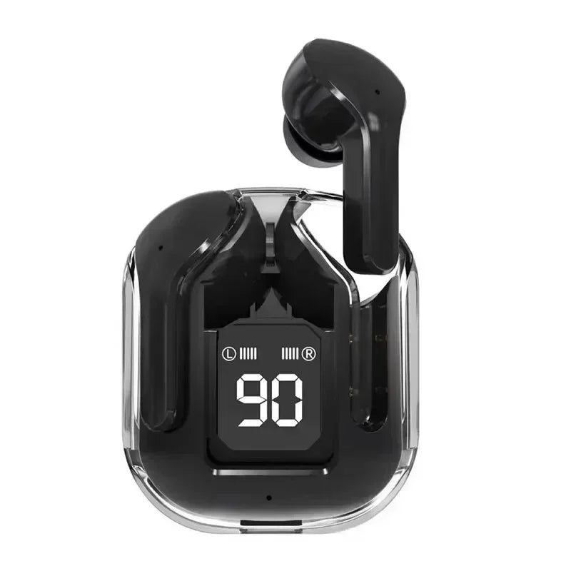 Auriculares TWS T2 Bluetooth Transparentes con ENC - Pantalla Digital de Carga, Sonido Estéreo para Móvil