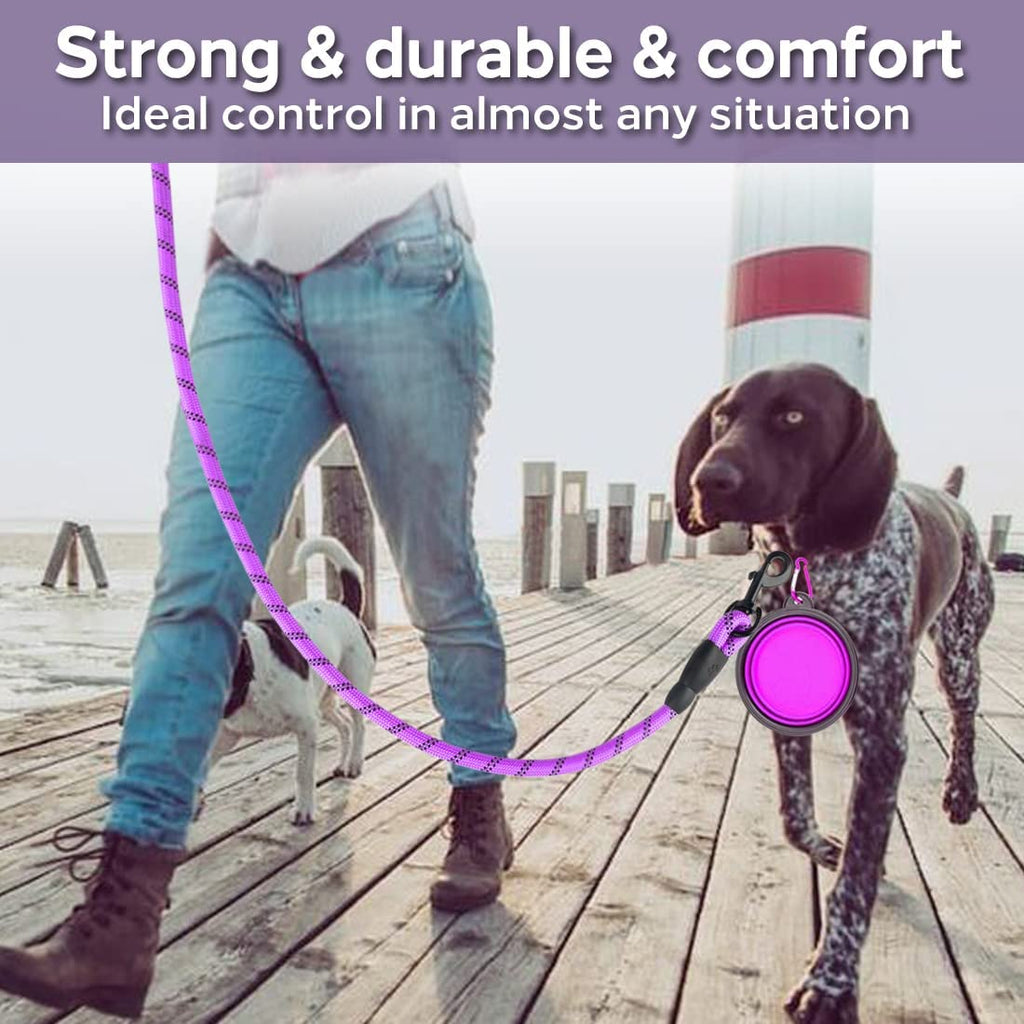 Correa Resistente para Perros con Reflectante - Trailla para Perros Pequeños, Medianos y Grandes