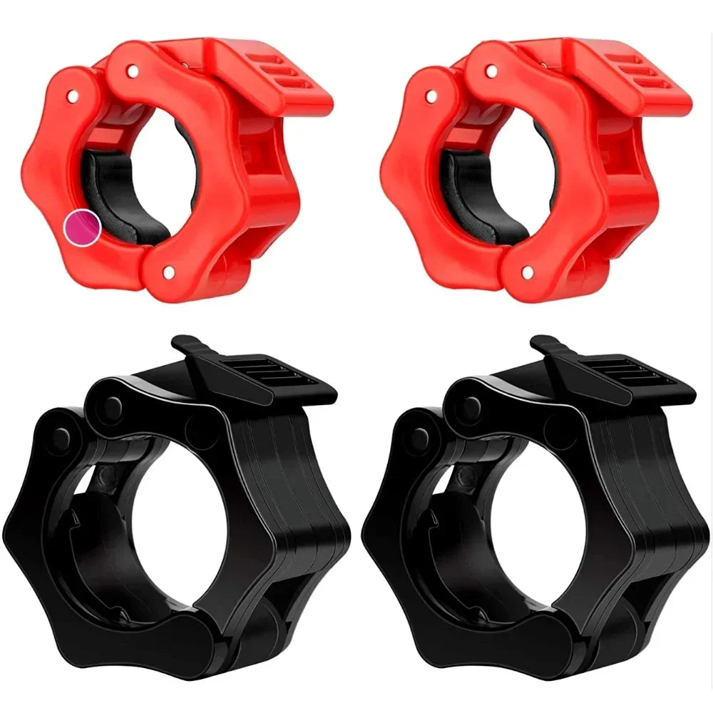 2 Cierres Rápidos para Barra de Pesas 25/28/30mm - Collares de Seguridad para Halterofilia