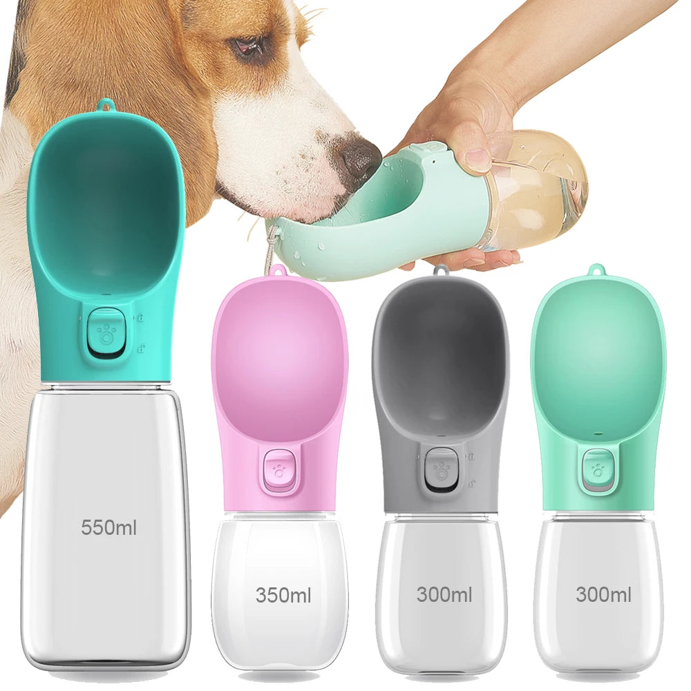 Botella de Agua Portátil para Perros y Gatos - Dispensador Antigoteo para Viajes y Paseos al Aire Libre