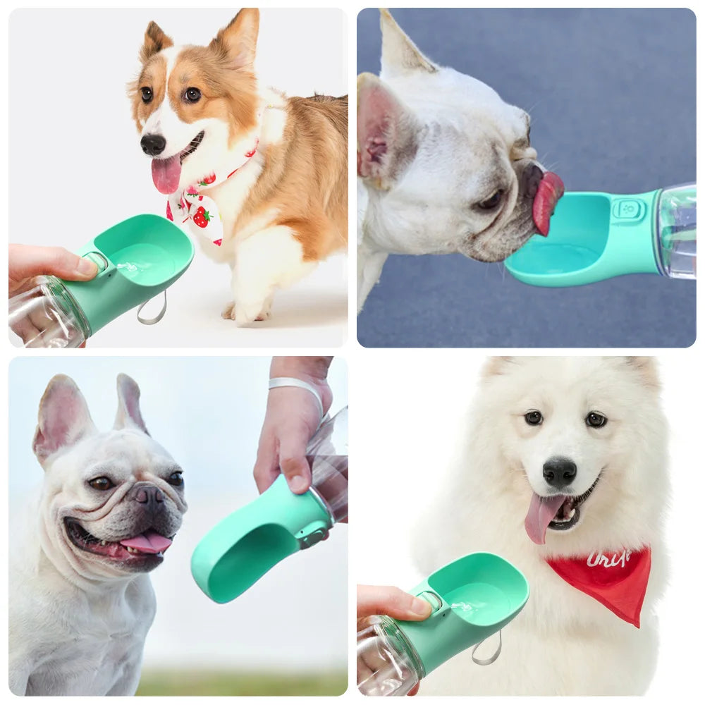 Botella de Agua Portátil para Perros y Gatos - Dispensador Antigoteo para Viajes y Paseos al Aire Libre