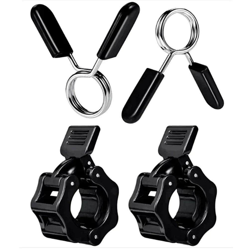2 Cierres Rápidos para Barra de Pesas 25/28/30mm - Collares de Seguridad para Halterofilia