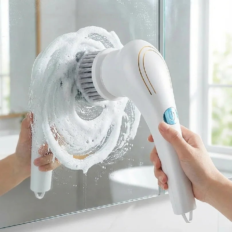 Cepillo Limpiador Eléctrico Recargable - Fregador Inalámbrico Potente para Cocina, Fregadero y Azulejos