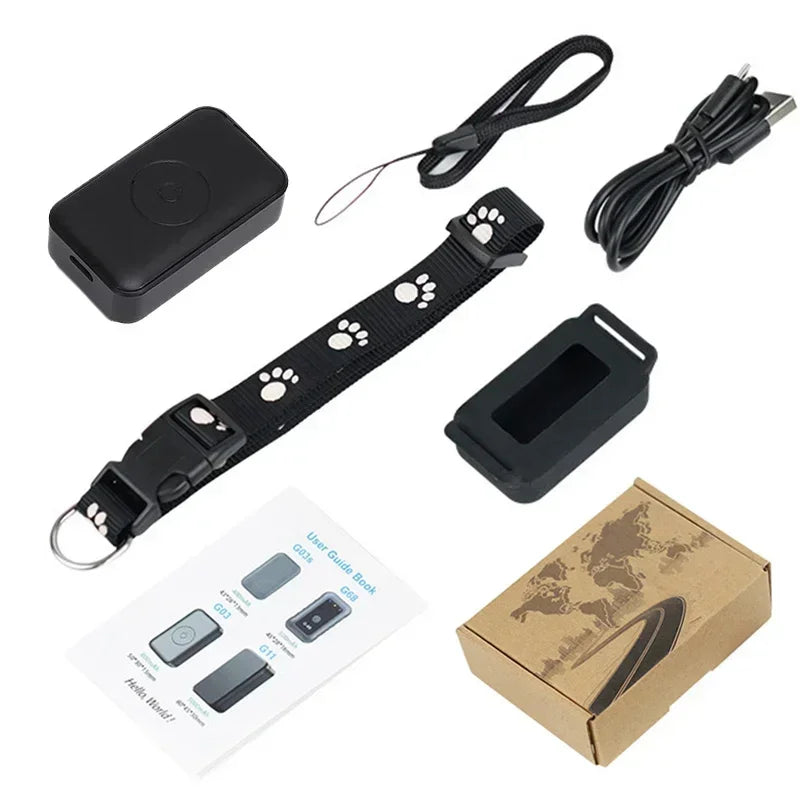 Localizador GPS para Mascotas con Collar Ajustable - Seguimiento en Tiempo Real, Control Remoto AGPS para Perros y Gatos