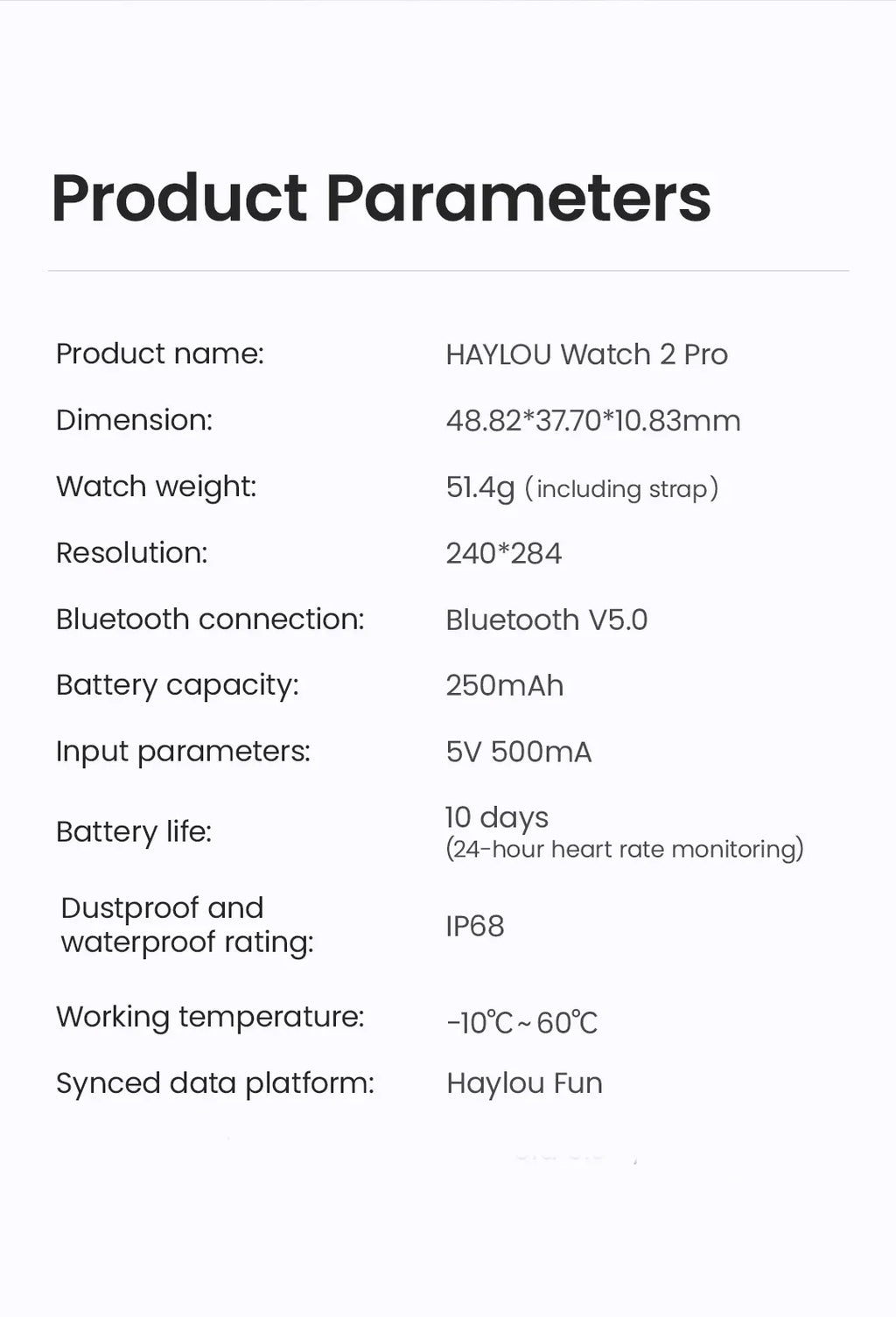 HAYLOU Watch 2 Pro Smartwatch - 1.85" Display with 100 Sport Modes and Heart Rate Monitor