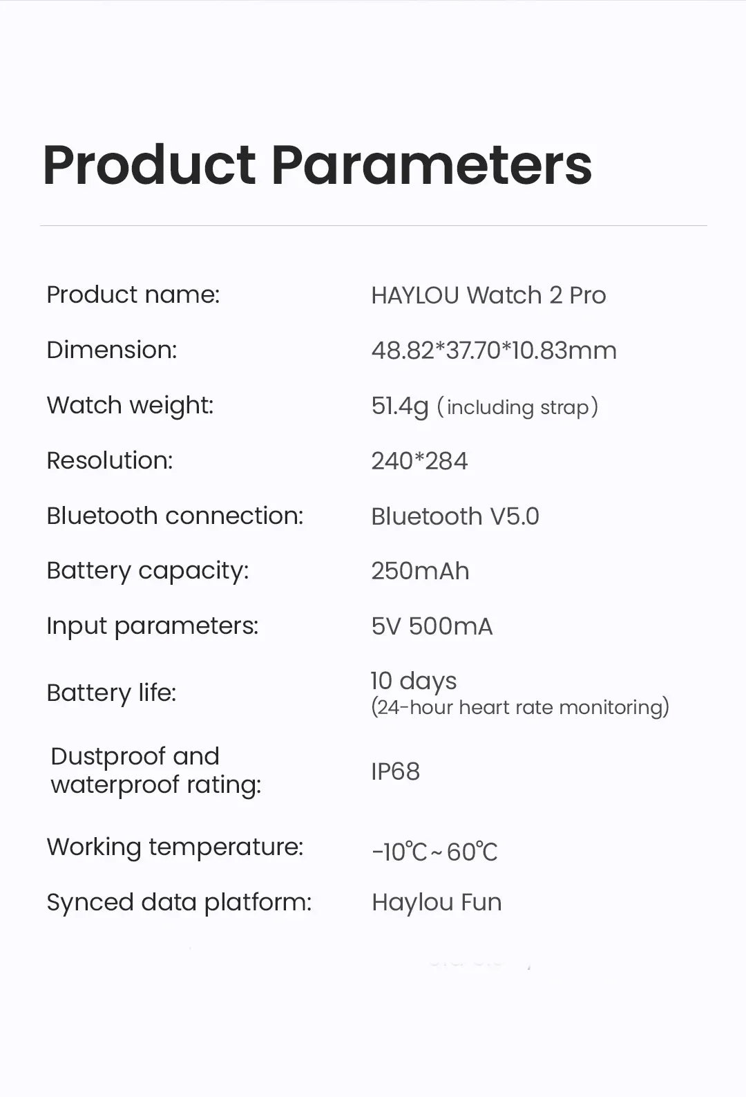 HAYLOU Watch 2 Pro Smartwatch - 1.85" Display with 100 Sport Modes and Heart Rate Monitor