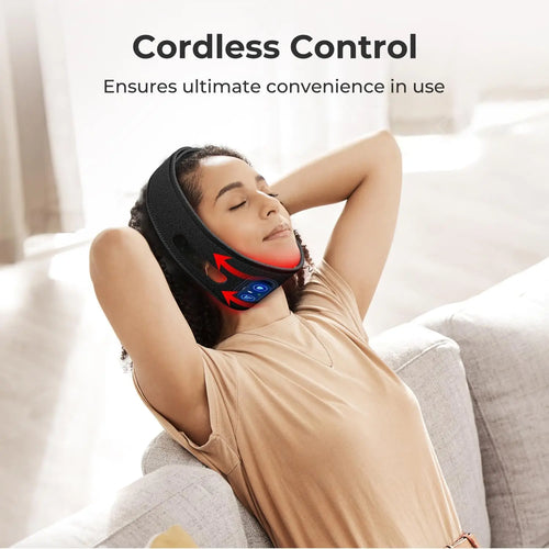 Banda LED Inalámbrica de Fototerapia 660nm y 850nm - Cuidado de Piel Cuello y Cara