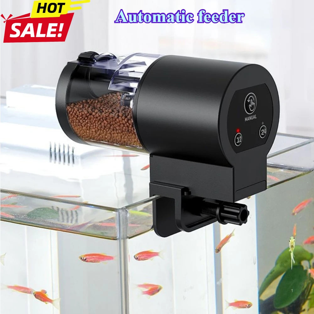 Alimentador Automático para Acuarios 100ml con Temporizador Programable - Funciona con Pilas, Ideal para Vacaciones