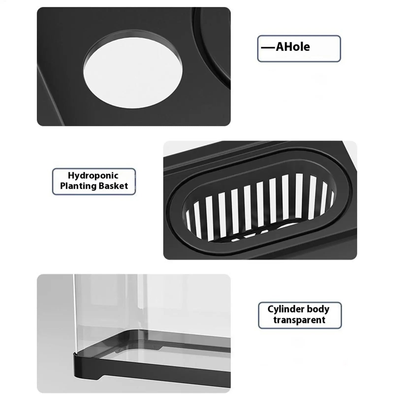 Kit de Acuario Pequeño con Luz LED y Filtro - Pecera Completa para Peces Tropicales y de Agua Fría