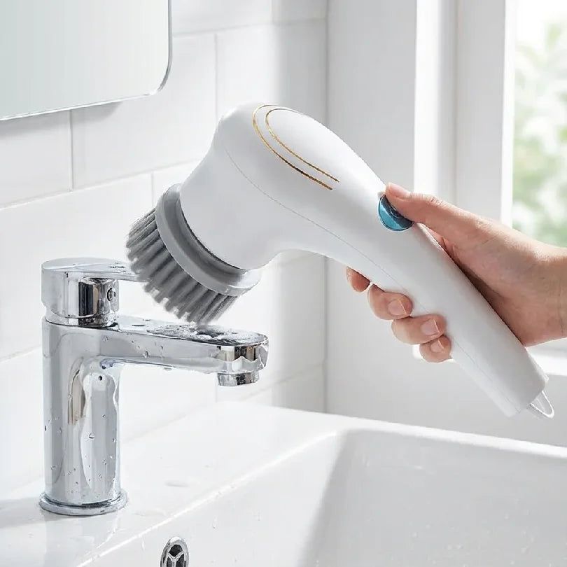 Cepillo Limpiador Eléctrico Recargable - Fregador Inalámbrico Potente para Cocina, Fregadero y Azulejos