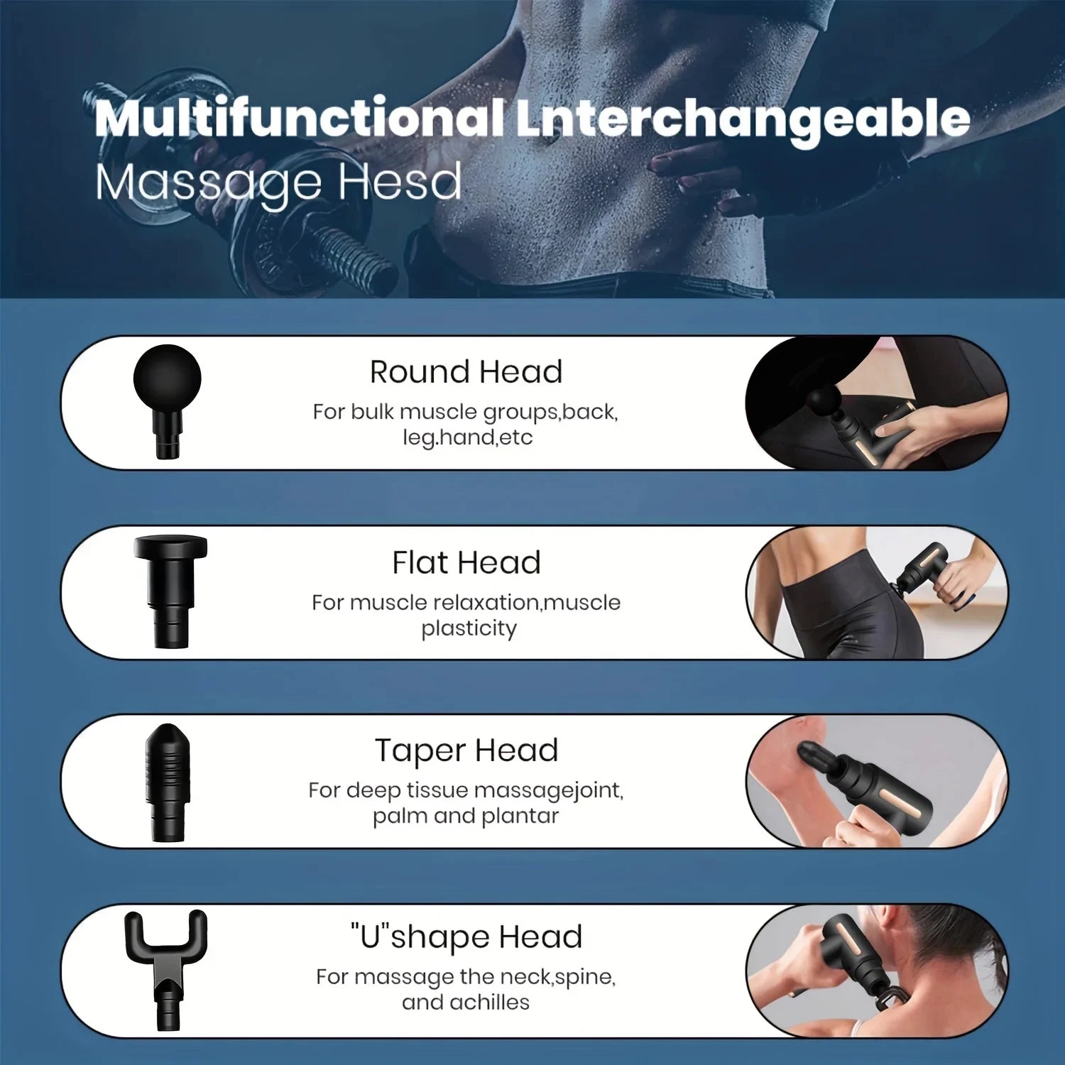 Pistola de Masaje Fascial 99 Niveles - Relajación Muscular Profunda con Reducción de Ruido