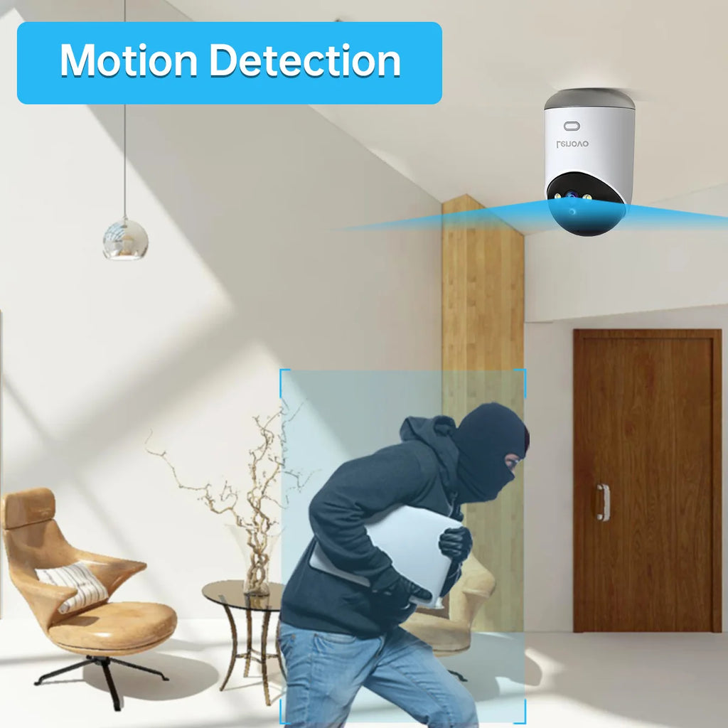 Cámara IP WiFi Lenovo Interior 5MP - Visión Nocturna en Color, Seguimiento Automático, Monitor de Bebé y Seguridad CCTV