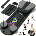Tabla Abdominal Multifuncional Pilates 8 en 1 - Dispositivo Plegable con Temporizador de Rebote Automático para Gimnasio en Casa