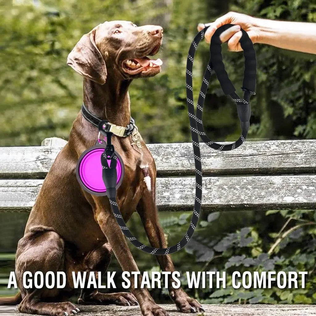 Correa Resistente para Perros con Reflectante - Trailla para Perros Pequeños, Medianos y Grandes